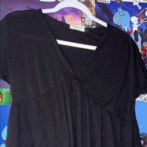Freebird Classic Black V-Neck Top